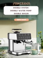 Machine à espresso professionnelle 20 bars avec moulin à café intégré – Machine à cappuccino et latte, acier inoxydable, usage domestique et commercial – Image 5