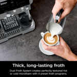 Espressomaschine mit integriertem Mahlwerk – Schnelle und einfache Kaffeemaschine für zu Hause, Edelstahl – Bild 4