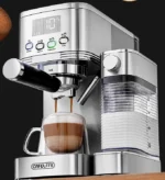 Machine à espresso automatique Cafelffe 20 bars – Mousseur à lait, machine à cappuccino et latte, design en acier inoxydable – Image 2