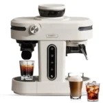 Machine à expresso semi-automatique Mcilpoog AC510 19 bars – Moulin intégré et buse vapeur, machine à expresso professionnelle pour barista à domicile